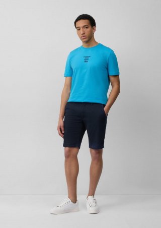 s.Oliver Austin: Strukturierte Bermuda im Slim Fit - navy