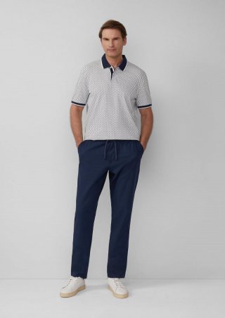 s.Oliver Detroit: Chino im Relaxed Fit - tiefblau
