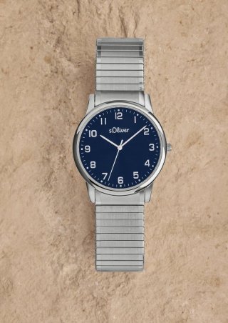 s.Oliver Armbanduhr mit Flexband - silber
