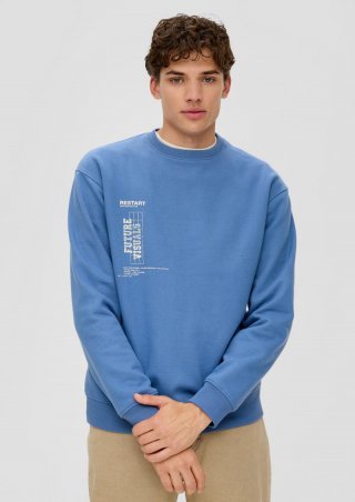 s.Oliver Sweatshirt mit großem Rückenprint - himmelblau