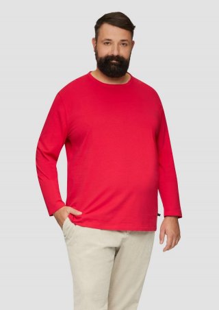 s.Oliver Softes Langarmshirt aus Baumwolljersey - himbeere