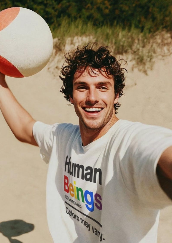 s.Oliver T-Shirt mit Pride-Motiv - weiß