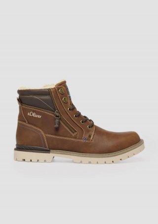 s.Oliver Stiefel - cognac