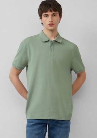s.Oliver Poloshirt aus Piqué - salbeigrün