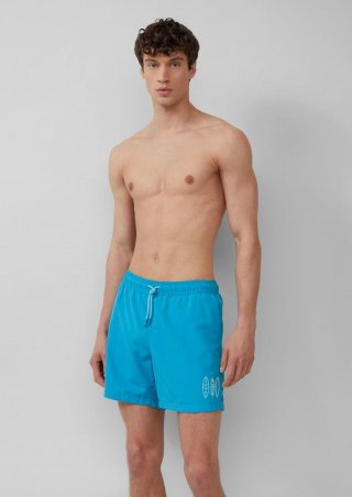 s.Oliver Badeshorts mit Artwork und Eingrifftaschen - türkis