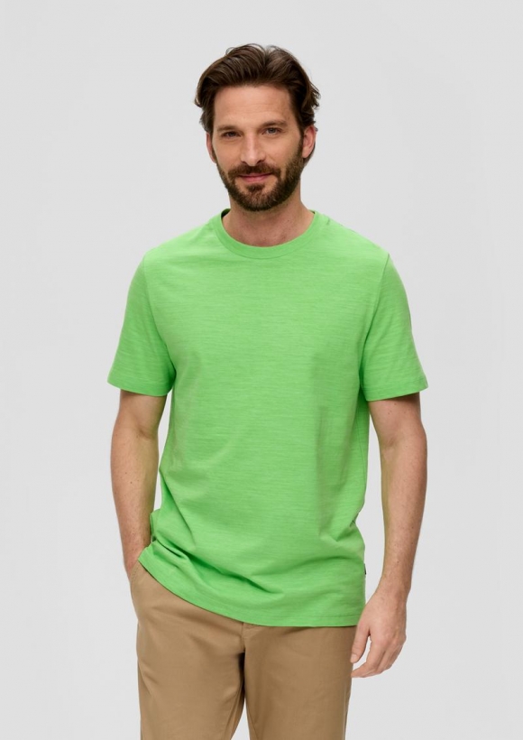 s.Oliver T-Shirt mit Crew Neck - grün