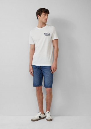 s.Oliver Bermuda-Jeans / Regular Fit / Mid Rise / Straight Leg - blau