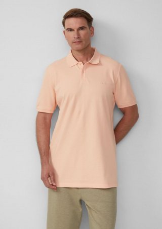 s.Oliver Poloshirt aus Baumwollpiqué - papaya
