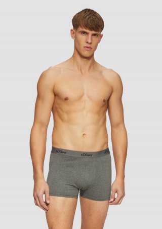 s.Oliver Boxershorts im 3er-Pack - schiefergrau
