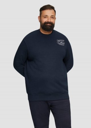 s.Oliver Sweatshirt mit Stickerei - navy