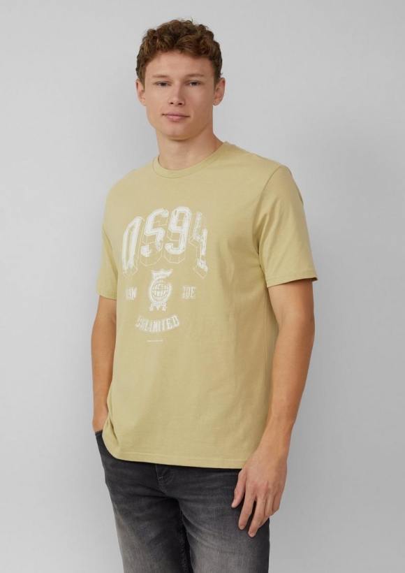 s.Oliver T-Shirt mit Frontprint - hellgrün