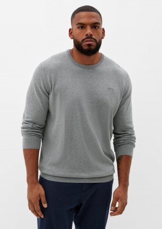 s.Oliver Pullover aus Feinstrick - grau