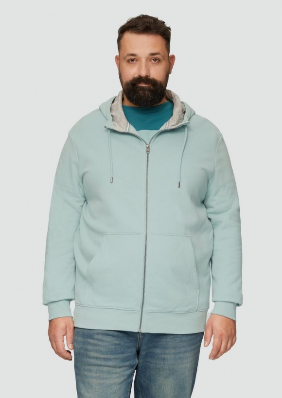 s.Oliver Hoodie mit s.Oliver Print - salbeigrün