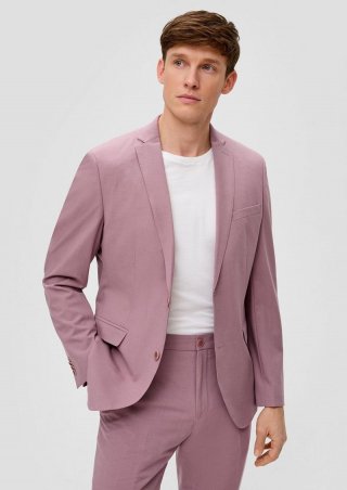 s.Oliver s.O PURE: Anzugsakko aus Stretch-Fabric - lavendel