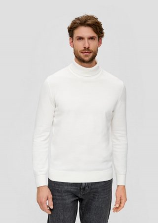 s.Oliver Pullover mit Rollkragen - ecru