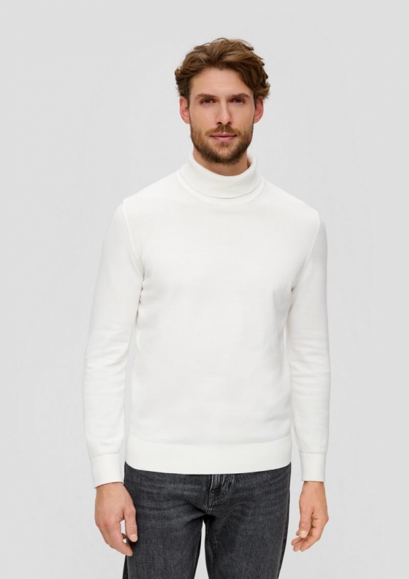 s.Oliver Pullover mit Rollkragen - ecru