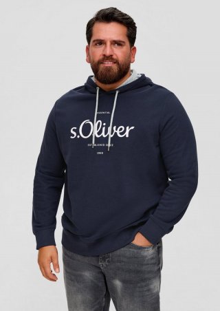 s.Oliver Hoodie mit Logoprint - navy