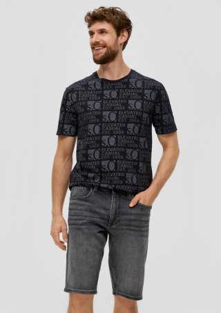 s.Oliver Bermuda-Jeans / Regular Fit / Mid Rise / Straight Leg - grau