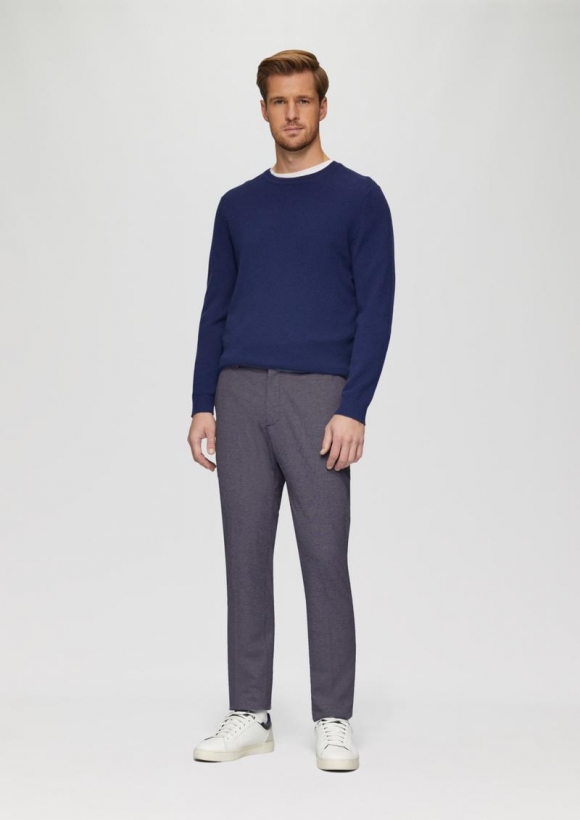 s.Oliver Slim: Joggsuit mit Piquéstruktur - navy