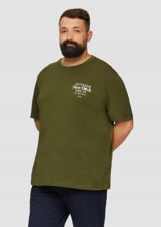 s.Oliver T-Shirt mit Print - guacamole