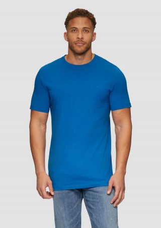 s.Oliver T-Shirt aus reiner Baumwolle - royalblau