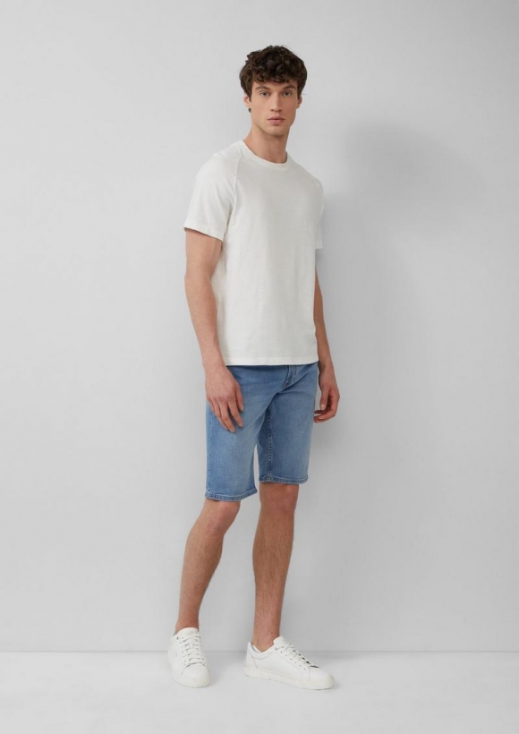 s.Oliver Bermuda-Jeans / Regular Fit / Mid Rise / Straight Leg - blau