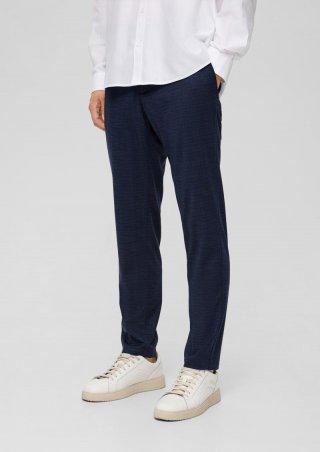s.Oliver Slim: Hose mit Tapered Leg - navy
