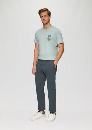 s.Oliver Phoenix: Strukturierte Chino im Regular Fit - schiefergrau