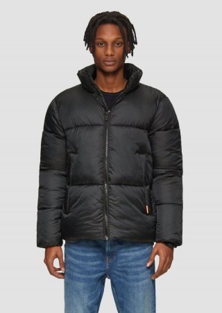 s.Oliver Wattierte Steppjacke mit verstellbarem Saum - schwarz