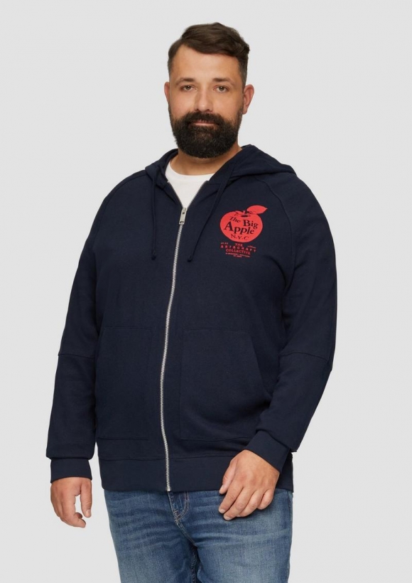 s.Oliver Sweatjacke mit Kapuze - navy