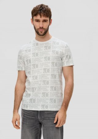 s.Oliver T-Shirt mit Logo-Print - weiß