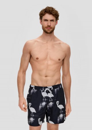 s.Oliver Badeshorts mit All-over-Print - navy