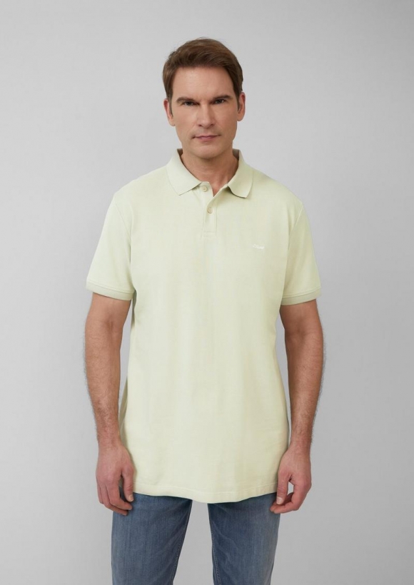 s.Oliver Poloshirt aus Baumwollpiqué - beige