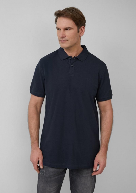 s.Oliver Poloshirt aus Baumwollpiqué - navy