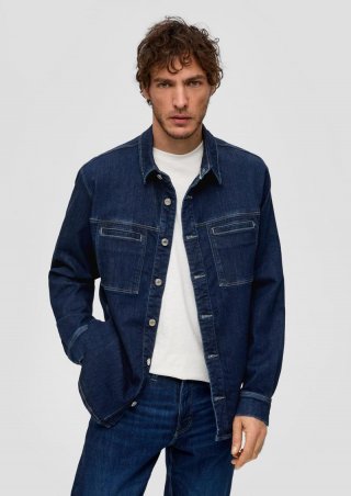 s.Oliver Overshirt aus Denim - blau