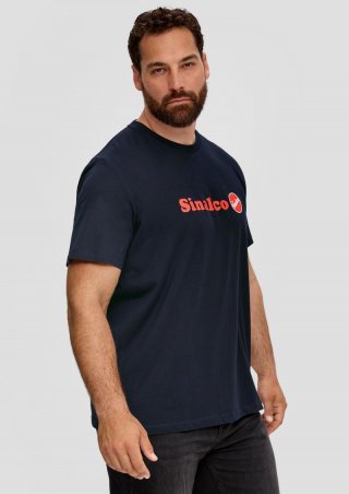 s.Oliver Jersey-T-Shirt mit Sinalco®-Print - navy