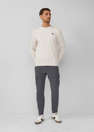 s.Oliver Phoenix: Cargopants aus Baumwollmix mit Waschung - schiefergrau