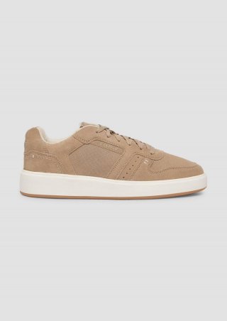 s.Oliver Sneaker im Materialmix - braun