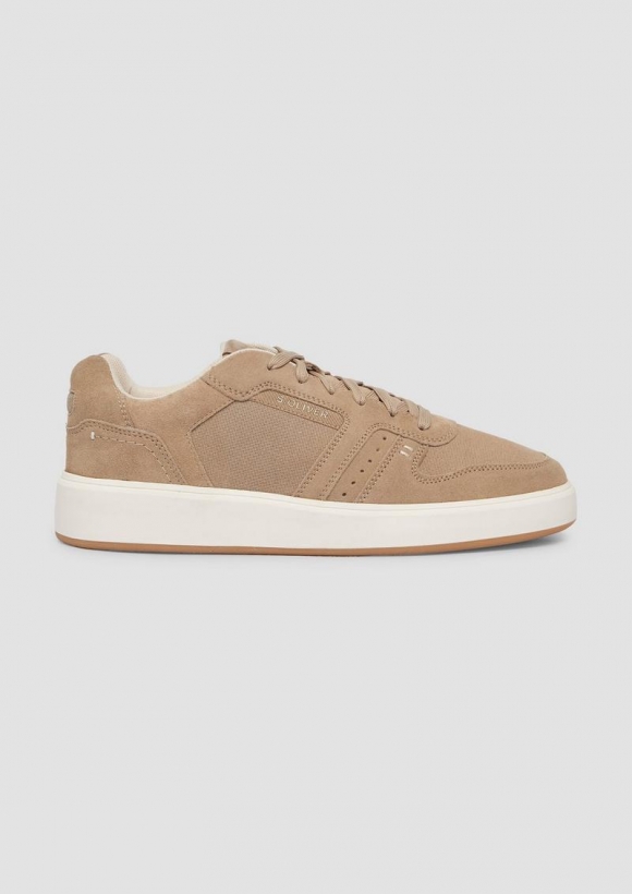s.Oliver Sneaker im Materialmix - braun