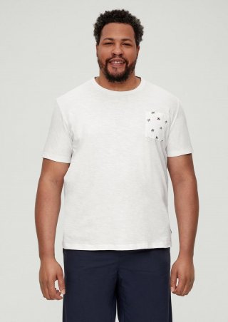 s.Oliver T-Shirt aus Baumwolle - weiß