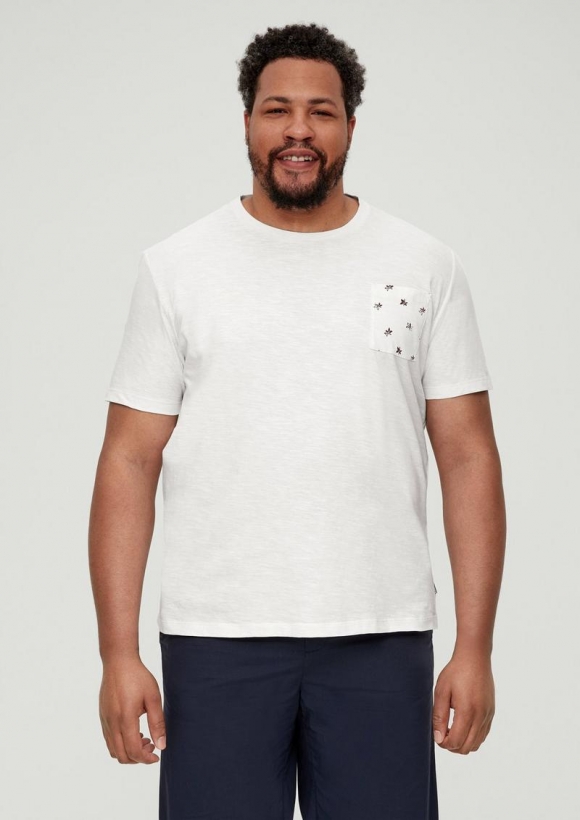 s.Oliver T-Shirt aus Baumwolle - weiß