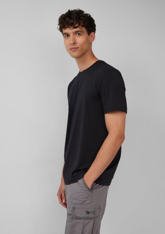 s.Oliver Performance T-Shirt mit Cooling Effekt - schwarz