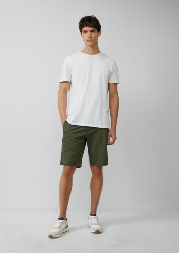 s.Oliver Phoenix: Chino-Shorts aus Baumwollstretch - olivgrün