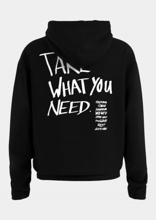 s.Oliver STREETS Kapsel Sweatshirt aus schwerer Baumwolle mit Front- und Rückenprint - schwarz