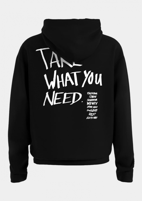 s.Oliver STREETS Kapsel Sweatshirt aus schwerer Baumwolle mit Front- und Rückenprint - schwarz