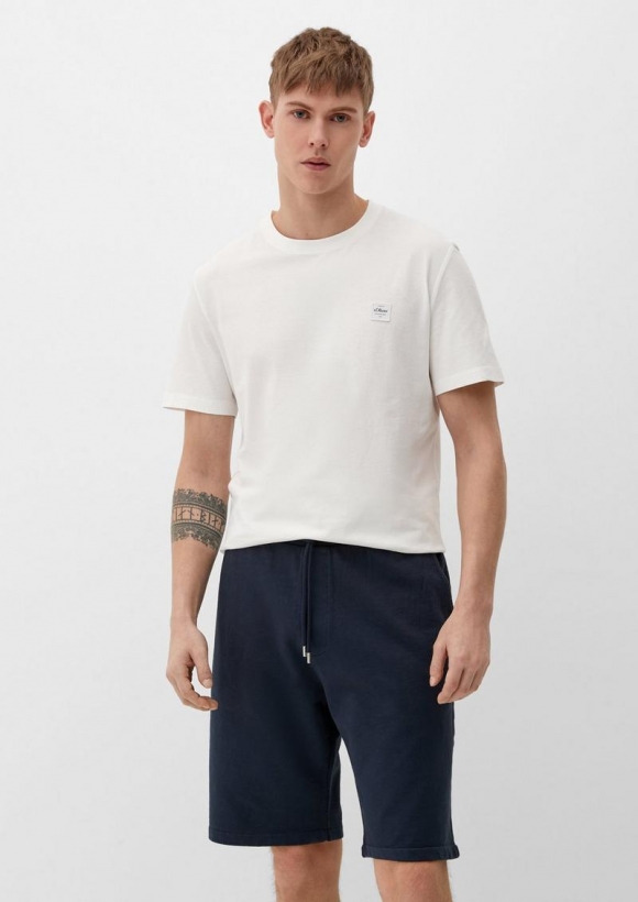 s.Oliver Relaxed: Sweatpants mit Elastikbund - navy