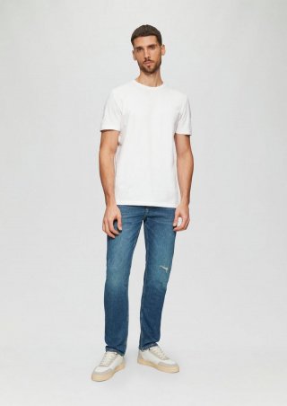 s.Oliver Jeans Benito / Regular Fit / Mid Rise / Straight Leg - blau