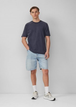 s.Oliver Jeans-Shorts / Loose Fit / Mide Rise - blau