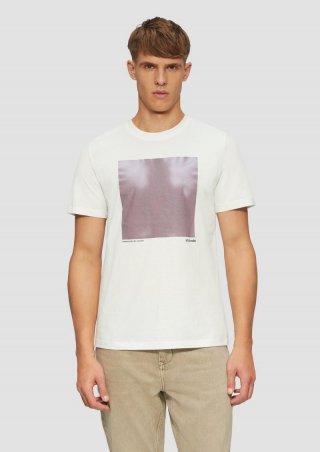 s.Oliver T-Shirt mit Heat-reactive-Print - weiß