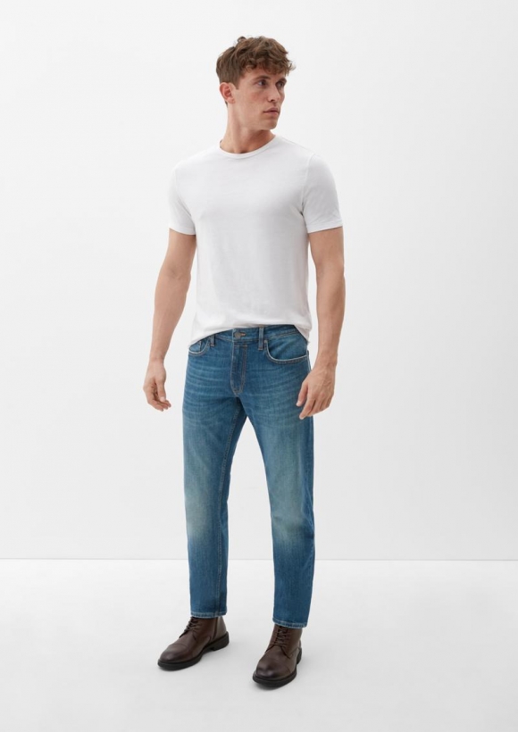 s.Oliver Jeans York / Regular Fit / Mid Rise / Straight Leg - ozeanblau